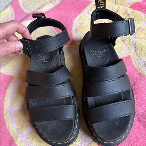 Dr Martens platform sandals, size 7